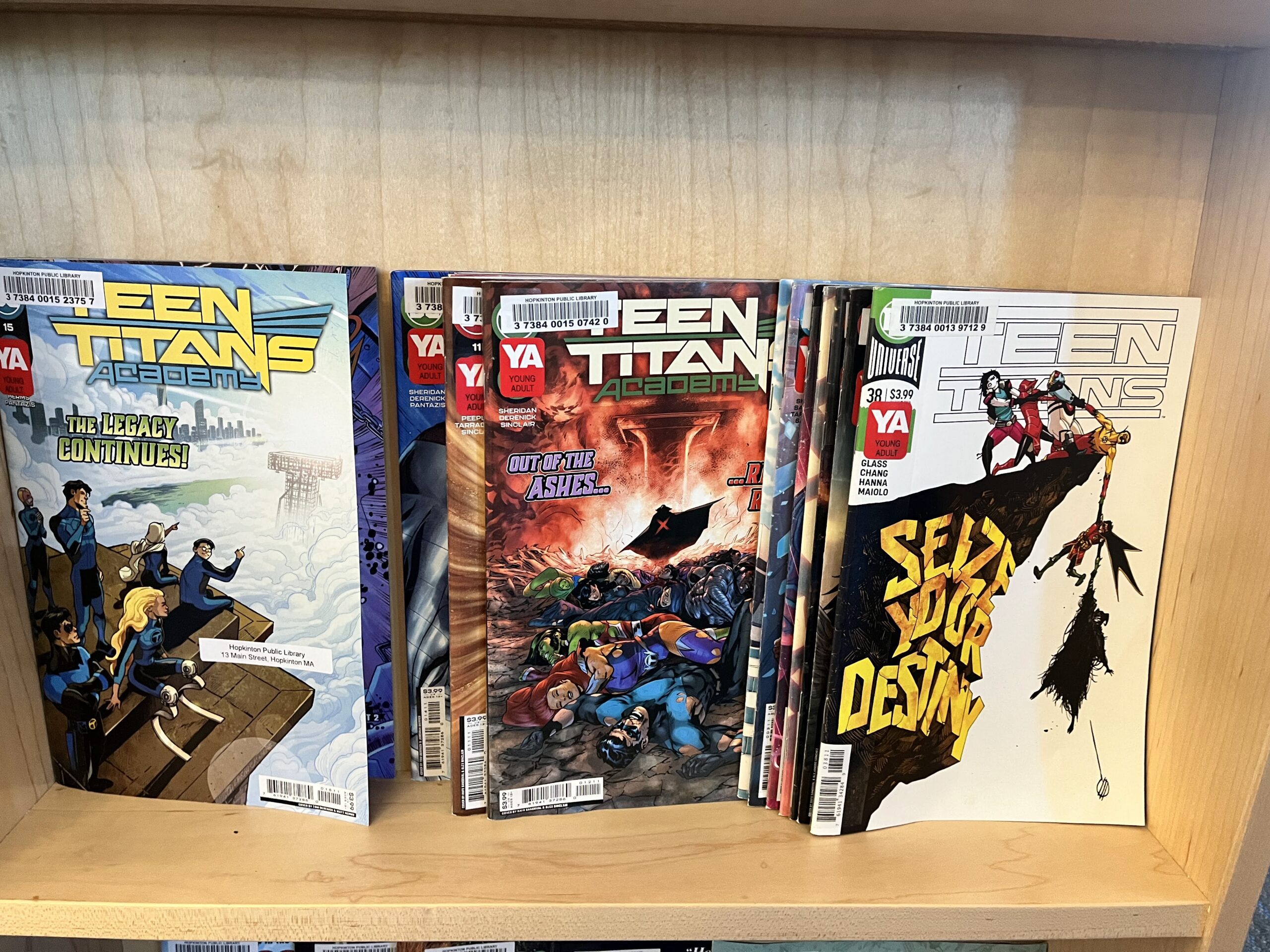Comic Books on shelf