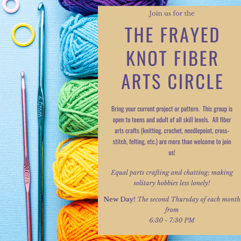 Frayed Knot Fiber Art Circle